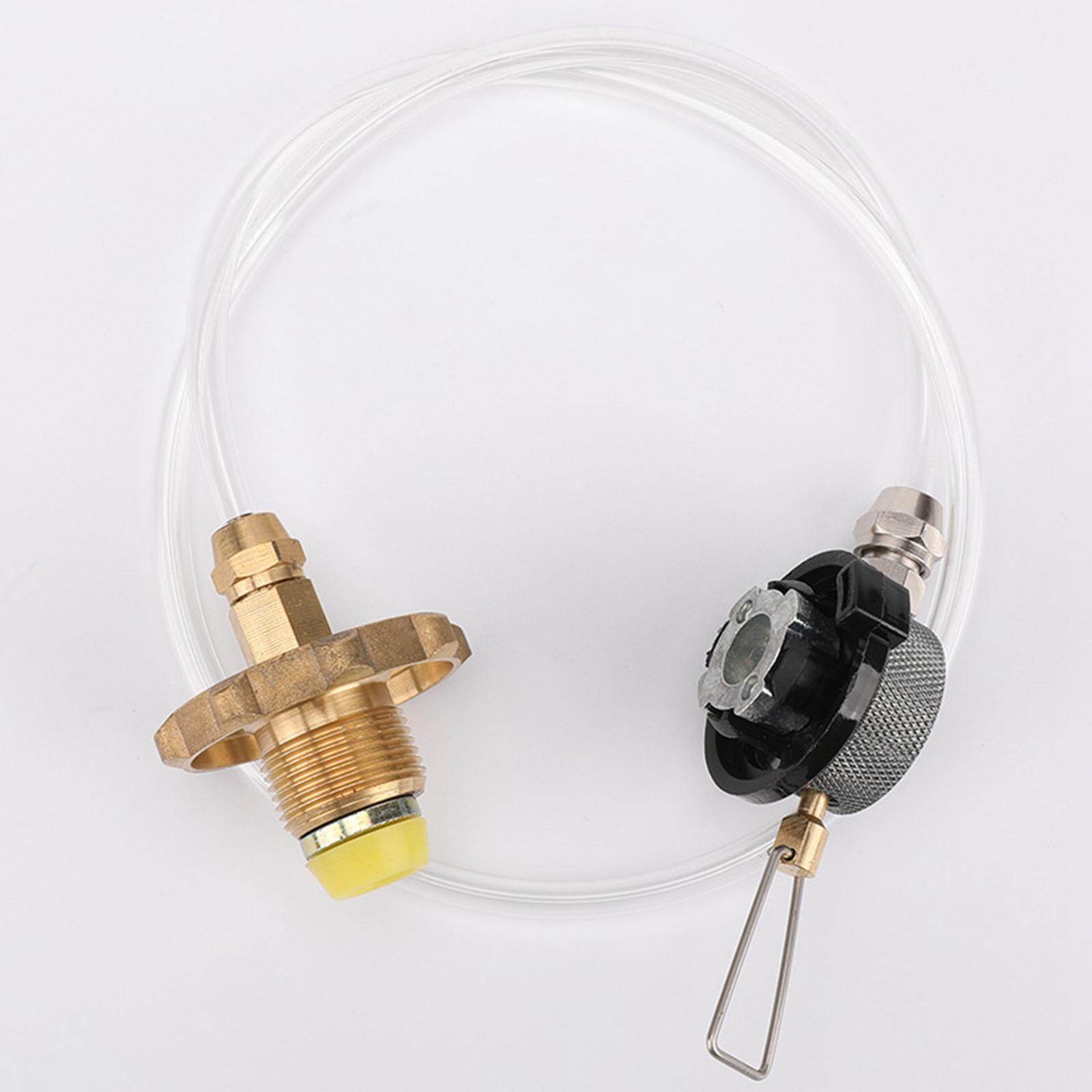 Gepeack Gas Tank Propane Refill Adapter Hose Valve for Outdoor Camping Gas Stove