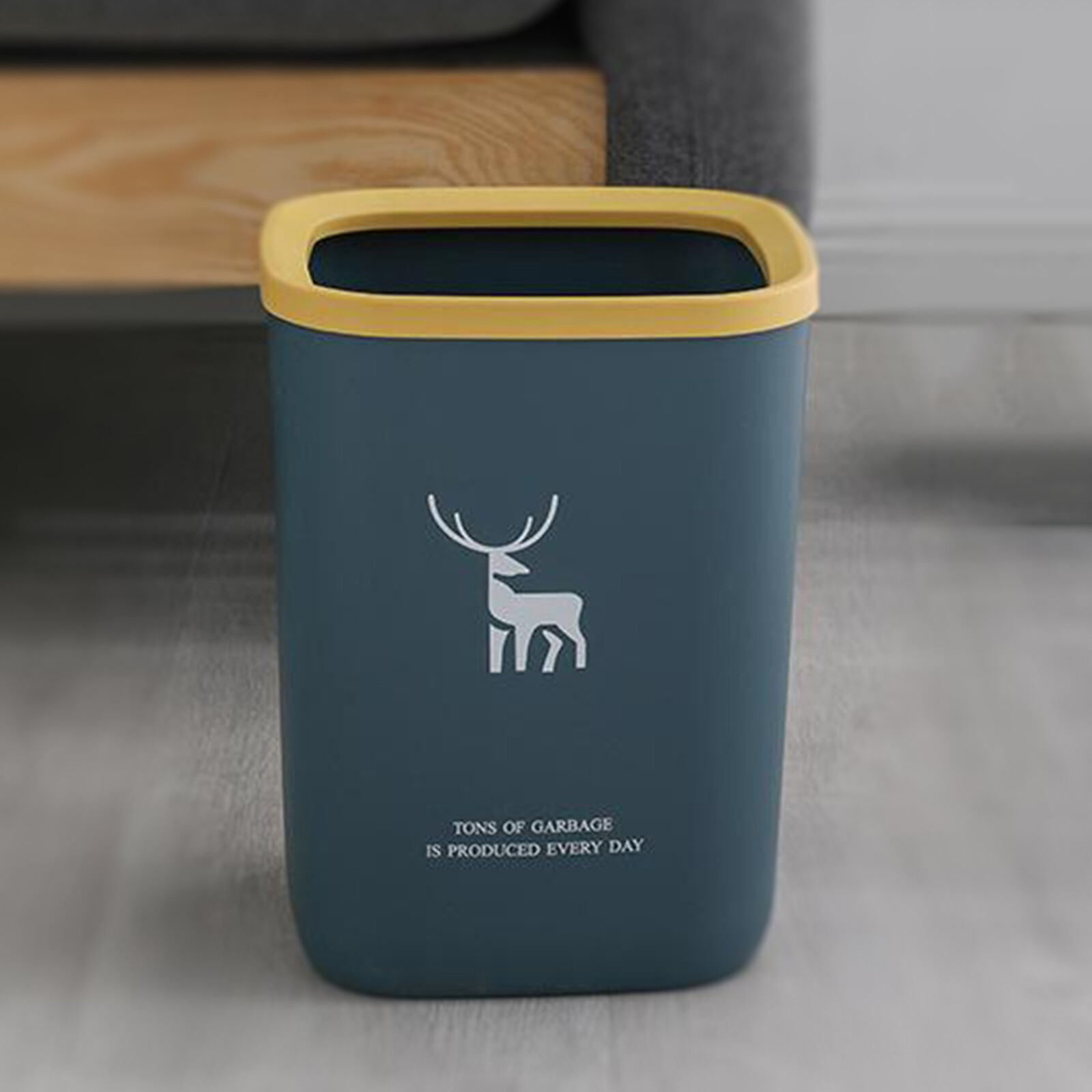 Baoblaze Plastic Rubbish Paper Waste Bin Home Office Bedroom Trash Can