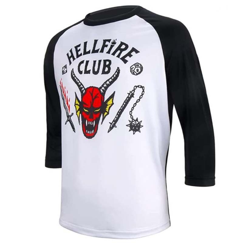 Stranger Things 4 Hellfire Club T Shirts Harajuku T shirt y2k Tee Shirt Anime cosplayt Men Clothing Hip Hop Tshirt