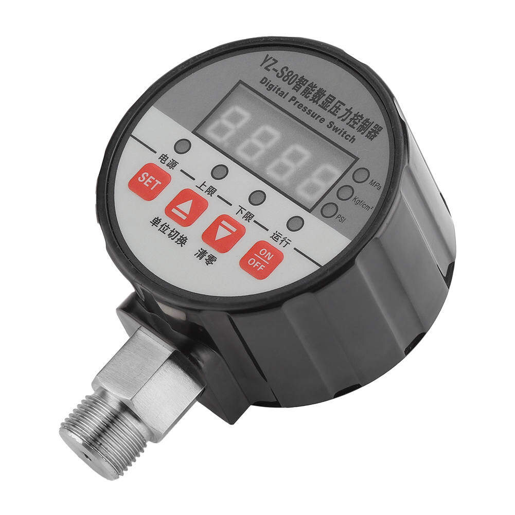 220V Digital Pressure Switch Controller 0-2Mpa 0.5%FS Accuracy Digital Pressure Controller for Water Pump Air Compressor