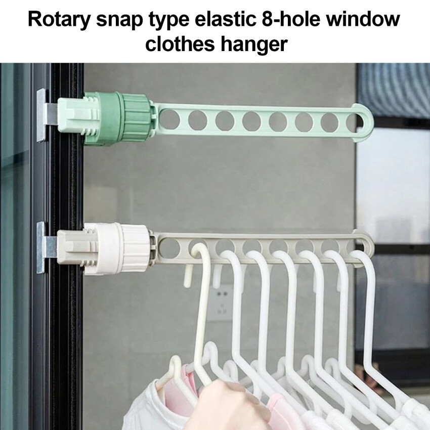Drying Rack Balcony Clothes Drying Rack Wall Mounted Clothes Drying Rack Bathroom Drying Rack Indoor Space Saving 8 Holes