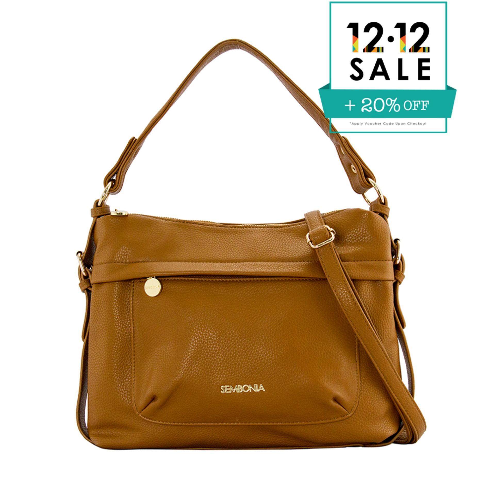 Sembonia Women Bags Price In Malaysia Best Sembonia Synthetic Leather Hobo Bag Brown