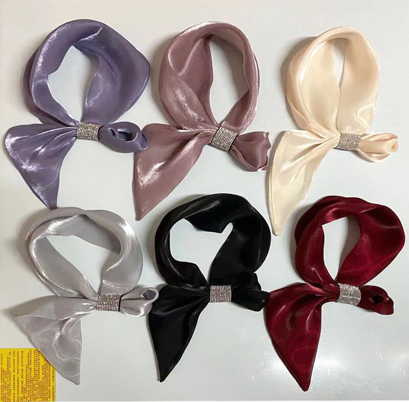 Khăn Lụa Thời Trang Khăn Quàng Cổ Mỏng Dài Cho Nữ Khăn Quấn Tóc Nữ-INTL