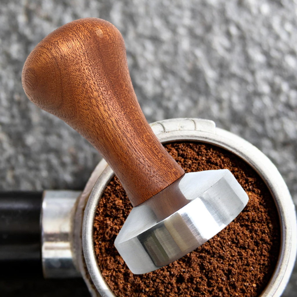 Blesiya Professional Coffee Tamper Wood Handle for Coffee Maker Coffee Machine