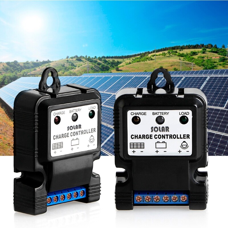 Bộ Điều Khiển Sạc Pin Năng Lượng Mặt Trời Tự Động 6V 12V 10A, Bộ Điều Chỉnh Sạc Pin PWM Nóng