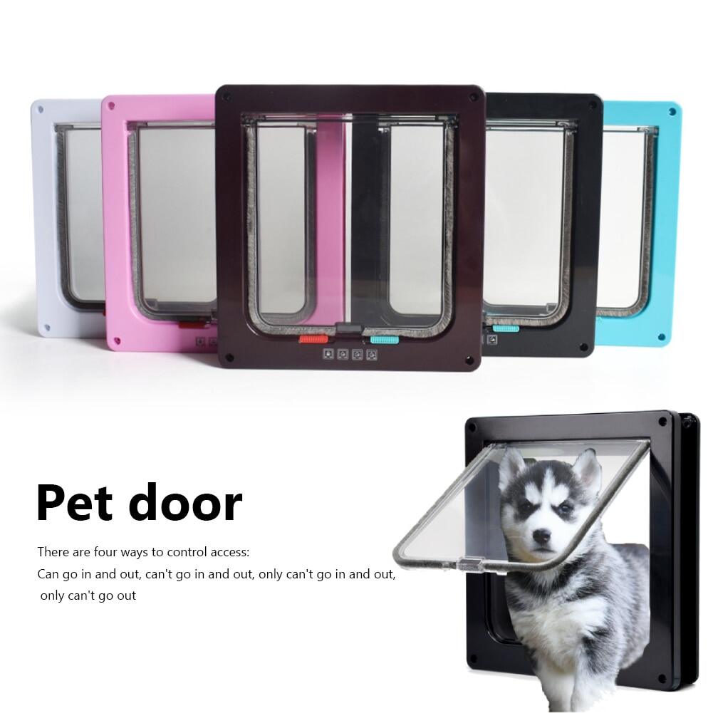 3Colors Dog Pet Door Extra Large 17" x 14" Flap Telescoping Frame Gate Secure 