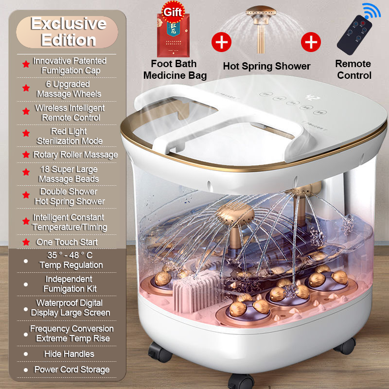 Electric foot spa machine, foot spa basin, foot bath basin, Double hot