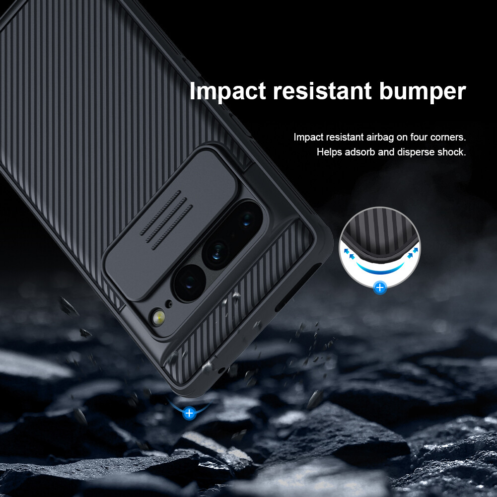 NILLKIN Ốp CamShield Pro Cho GOOGLE Pixel 7 Pro Ốp Lưng Bảo Vệ Máy Ảnh Trượt Google Pixel7 Pro Ốp Lưng Phong Cách Doanh Nhân
