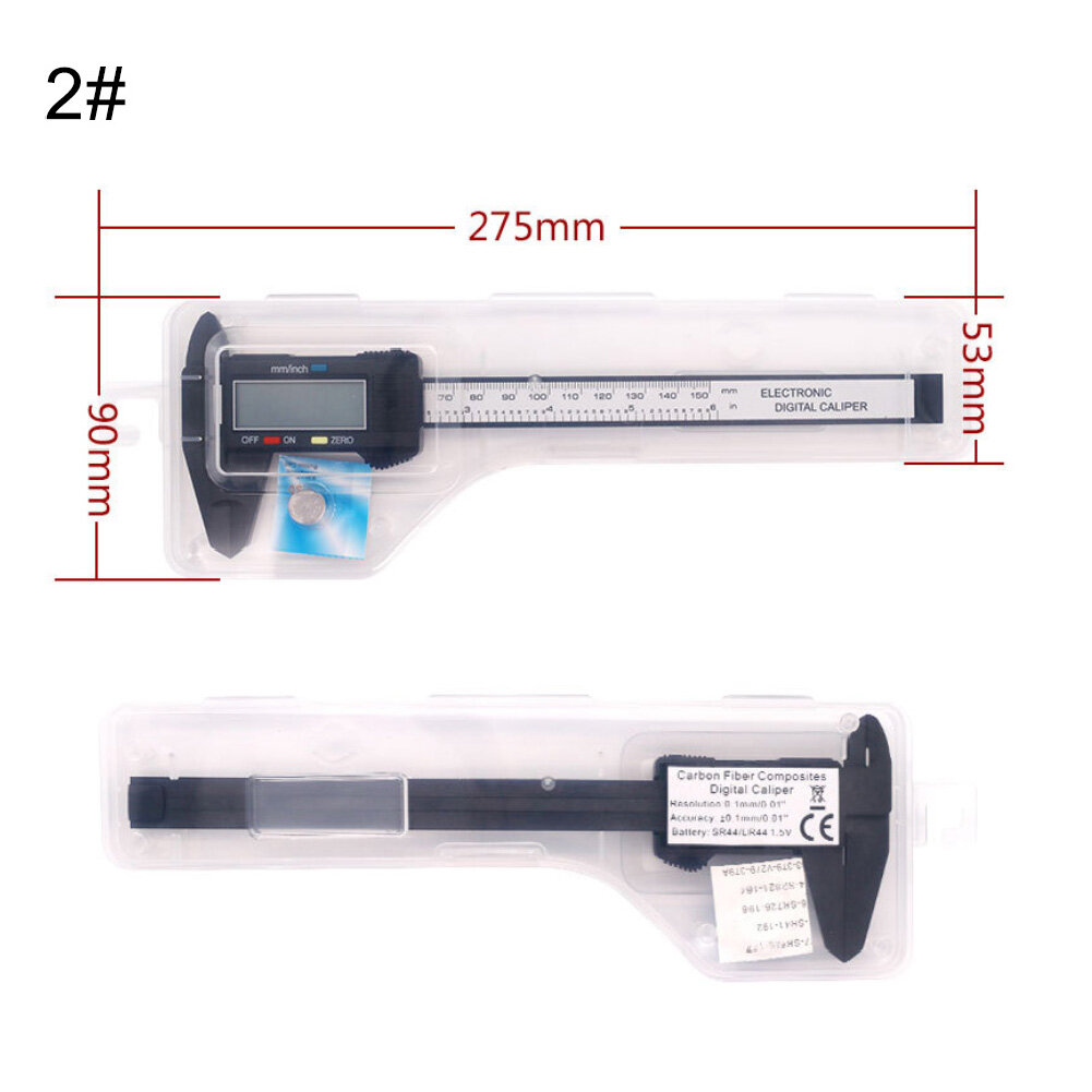 Digital Display Sliding 0-150mm Measurement Pocket Vernier Caliper Ruler Tool