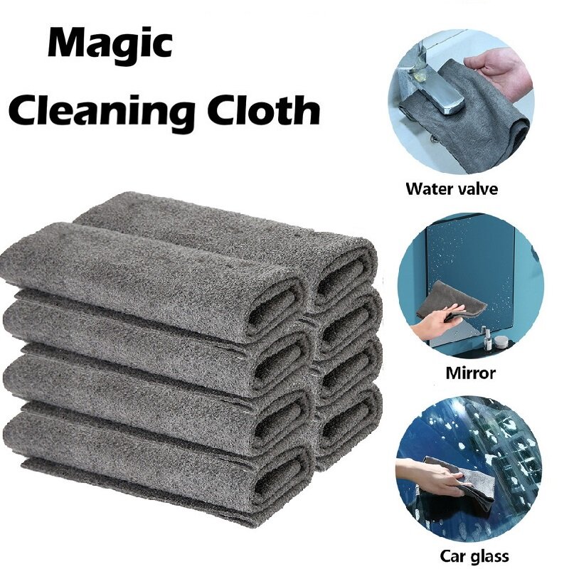 YESPERY Khăn Lau Ma Thuật Dày Khăn Lau Kính Nhà Bếp Cửa Sổ Vi Sợi Thấm Nước Khăn Lau Đánh Bóng Làm Sạch Tái Sử Dụng