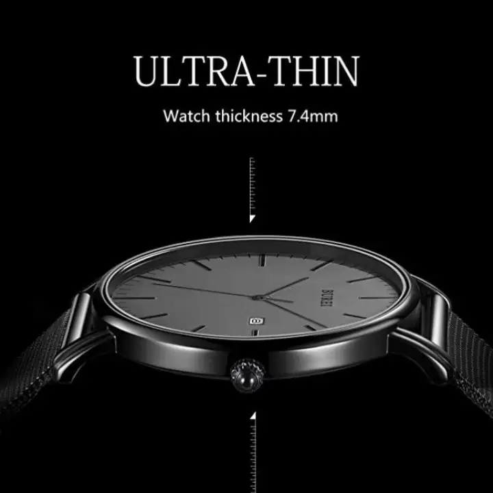 burei men's fashion minimalist wrist watch