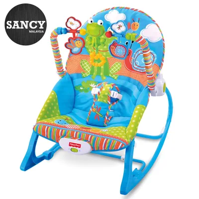 SANCY Adjustable Infant To Toddler Rocker Music Baby Swinging Chair Reclining Seat Vibration Simulating Toy - Fulfilled by SANCY