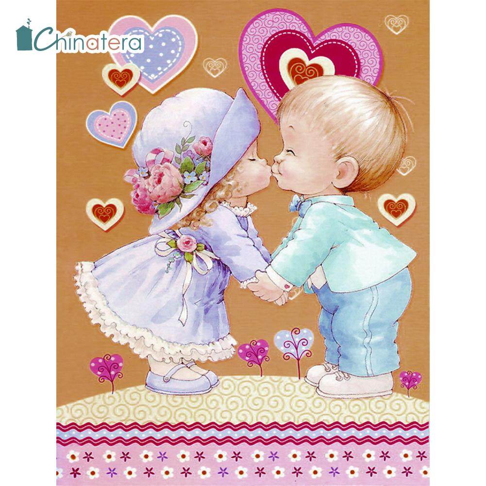 [Chinatera] 5D DIY Diamond Painting Baby Kids Boy Girl Full Drill Embroidery Cross Stitch Rhinestones Needlework Crafts Art Pictures Mosaic Kits Home Decoration