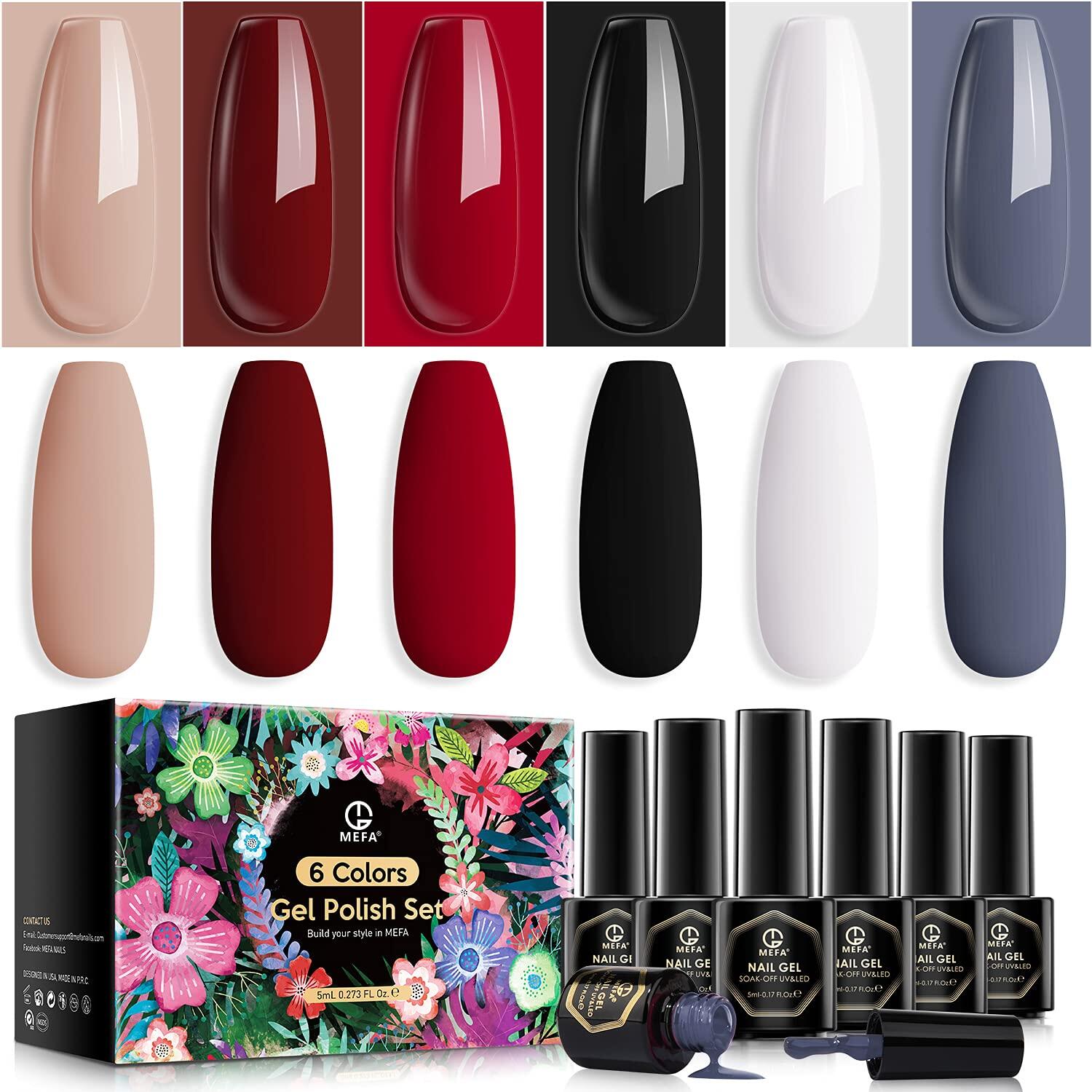 Modelones MEFA series Gel Set Basic Classic 6 Colors Starter Kit 5ml