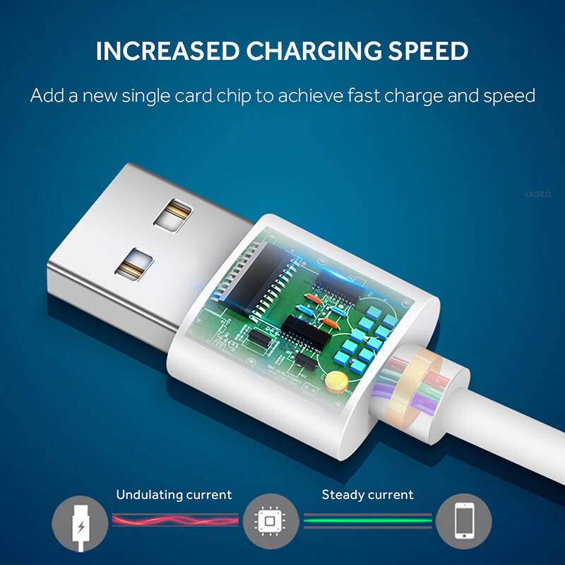 VAORLO 3A USB Micro Charging Cable Flash Charge Data Cable Fast Charging For Android Devices Huawei Xiaomi Oppo Vivo Charger Cable