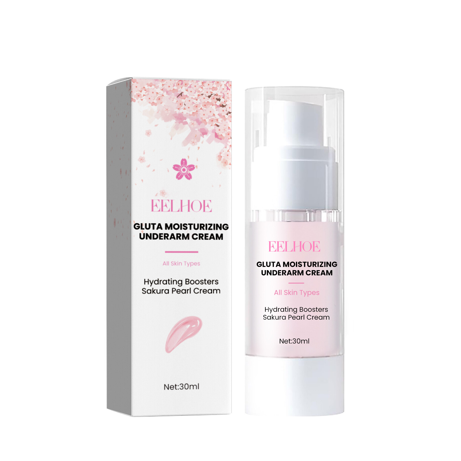 Eelhoe Gluta Moisturizing Underarm Cream Armpit Whitening Cream Skin Lightening Bleaching Cream Underarm Whitening Cream Armpit Elbow Joint Knee Dark Skin Removal Lighten Melanin Inner Thigh Butt Private Part Bleaching Cream