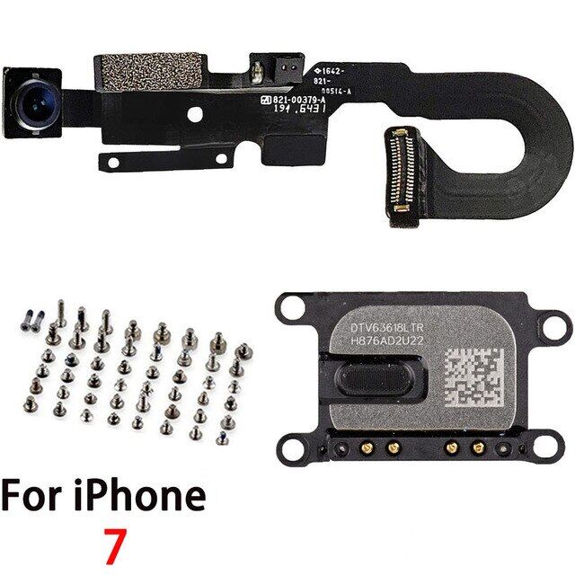 Front Camera With Sensor Proximity Light Microphone Flex Cable Earpiece Speaker Full Screws Kit For Iphone 7 7plus 8g 8 Plus