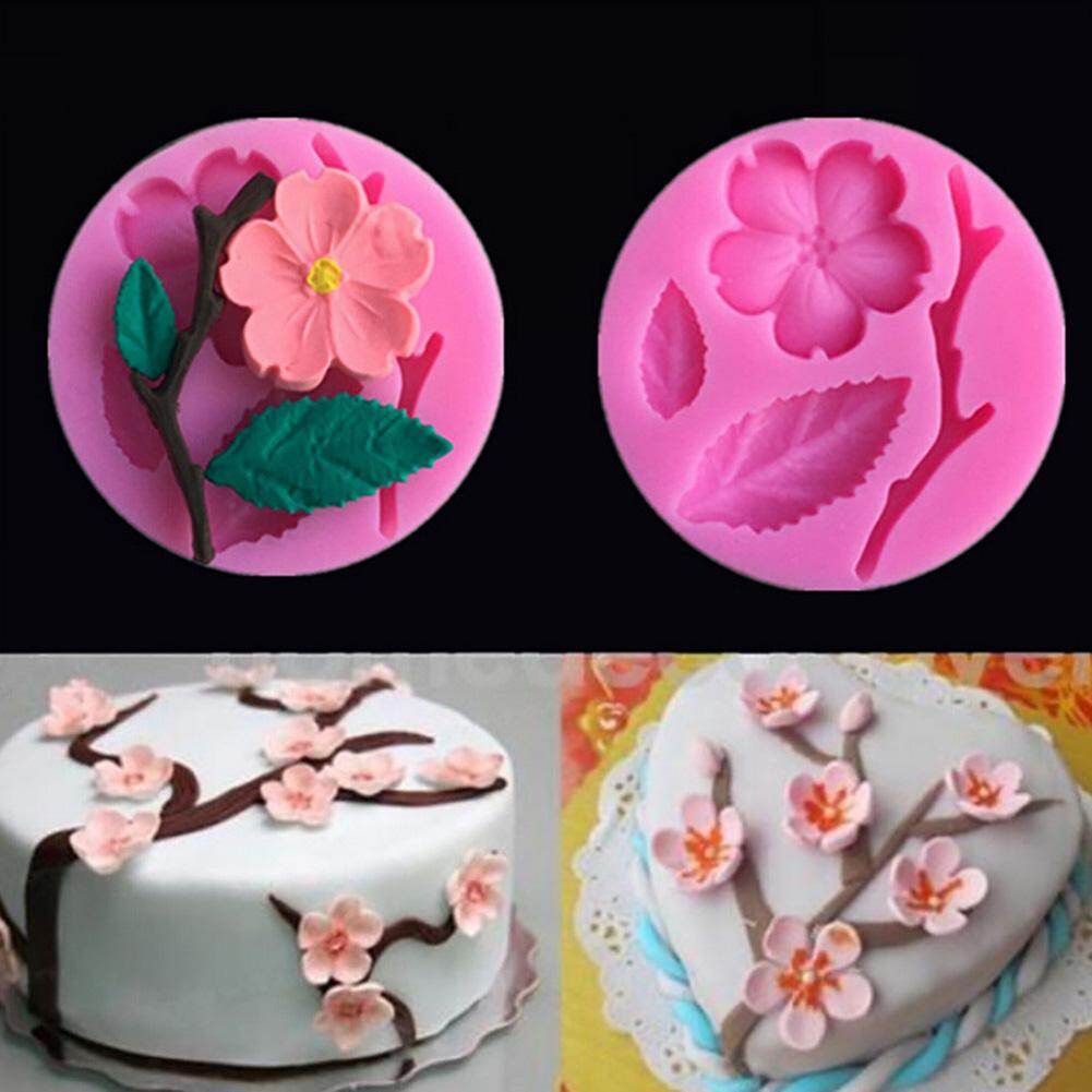 homesir Silicone Plum Blossom Mold DIY Fondant Cake Chocolate Clay Mould Decorating Tool