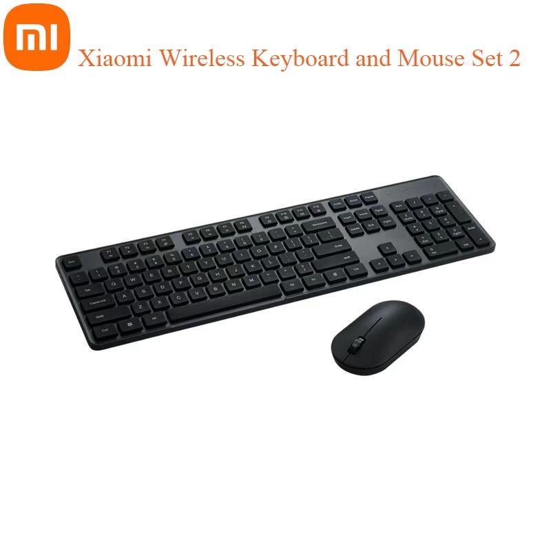 Xiaomi Wireless Keyborad Mouse Set 2 RF 2.4GHz Office Keyboard 104 Keys For Windows PC Compatible USB game Lightweight Mouse