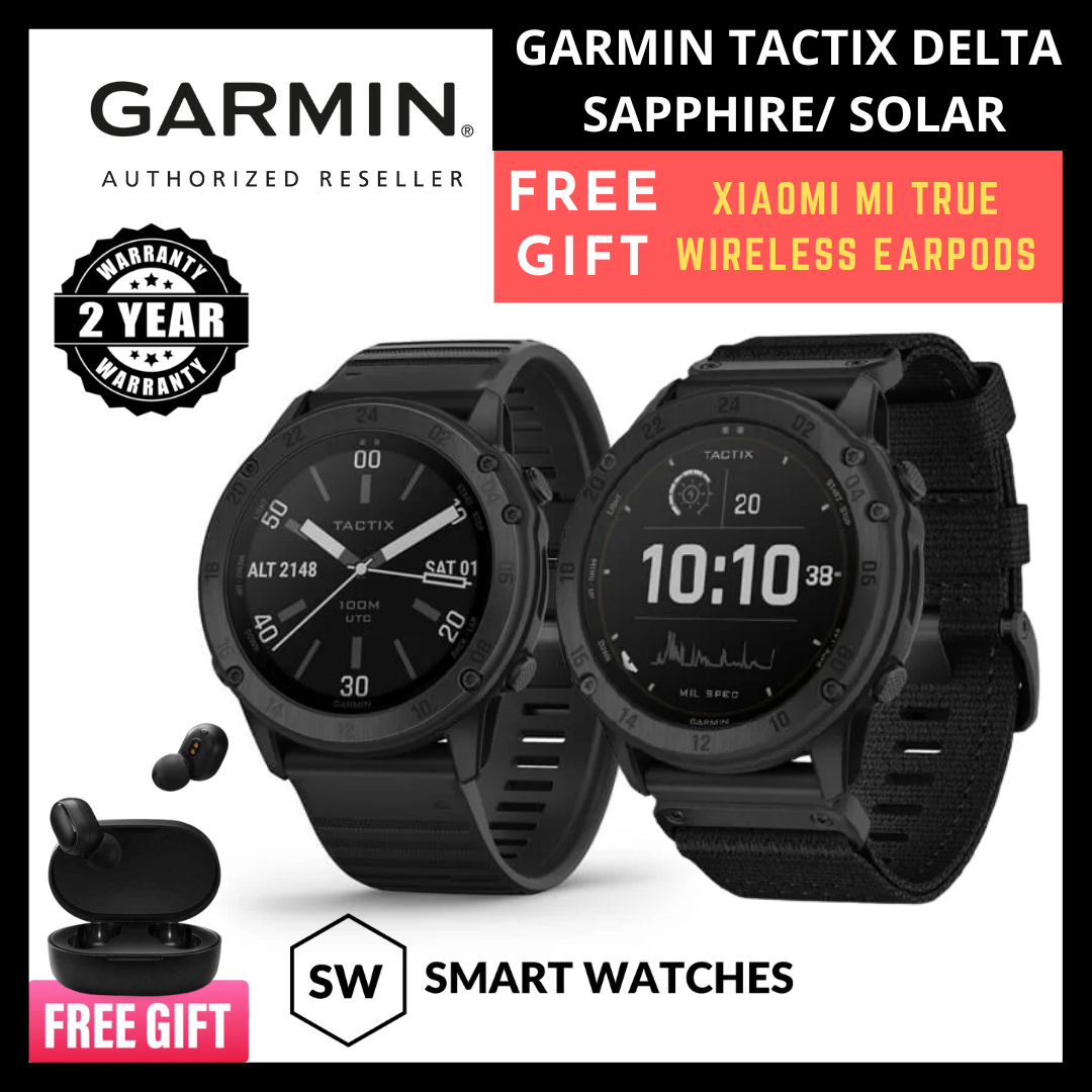 GARMIN TACTIX DELTA SOLAR/ TACTIX DELTA SAPPHIRE Edition Tactical GPS  Smartwatch 2 Years Warranty | Lazada