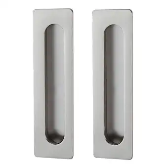 1 Pair Sliding Door Handle Cabinet Drawer Handle Zinc Alloy Hidden