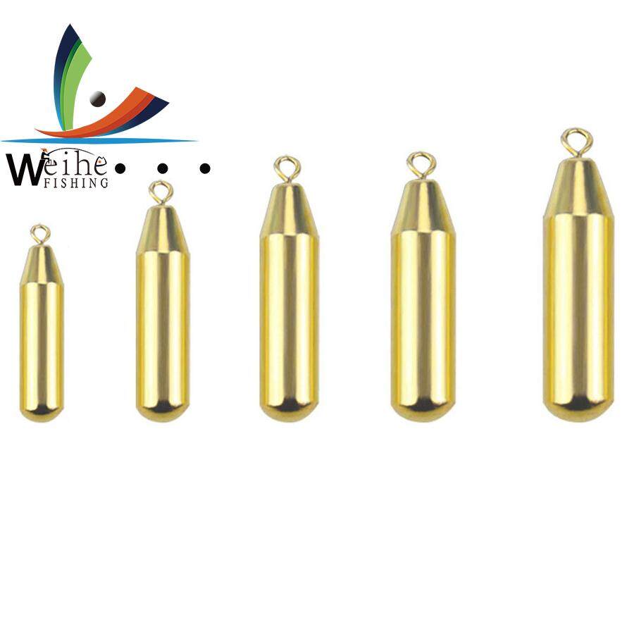 Pencil Drop Shot Weights Brass Fishing Sinkers in Various Sizes 5g
