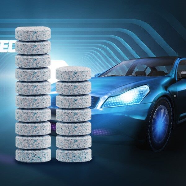 10pcs rắn Sạch Cần gạt kính chắn gió xe ô tô viên nén sủi bọt kính làm sạch Phụ Kiện Xe Hơi