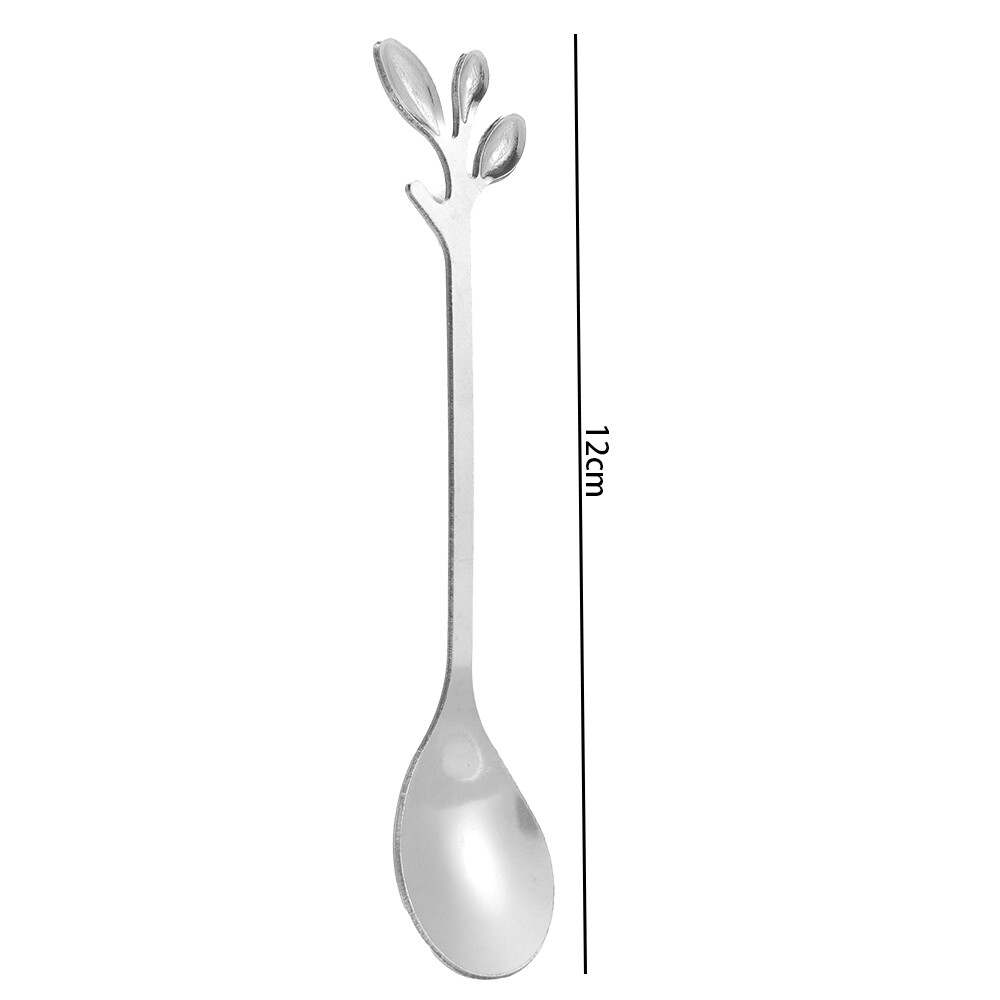 Creative Stainless Steel Spoon Branch Leaves Spoon Fork Coffee Spoon Kitchen Accessories Tableware Decoration