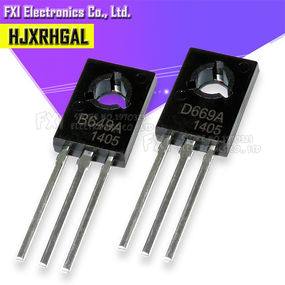 10pcs 2sb649 2sd669 2sb772 2sd882 2sd669a d669 b649 b772 d882 to-126 to126 integrated circuit