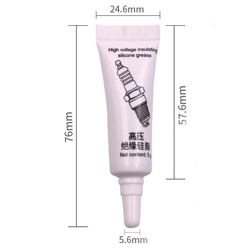 Automotive Spark Plug Insulating Silicone Grease Low Temperature Corrosion Resistance High Voltage Electrical Insulation Silicone Grease Car Spark Plug Protective Agent
