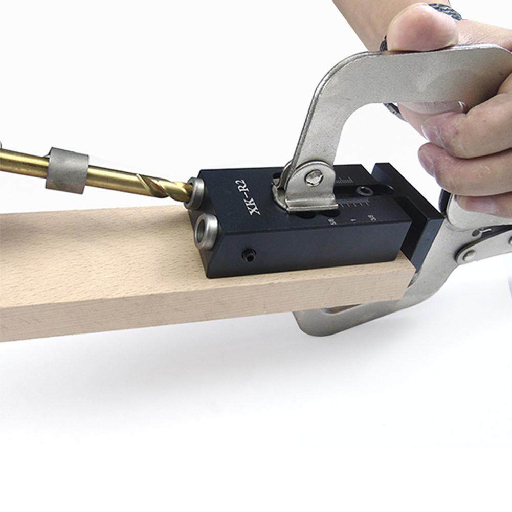 XK-R2 Bỏ Túi Nghiêng Lỗ Jig Bộ Mũi Khoan Hướng Dẫn Bộ cho Làm Việc Gỗ Joinery