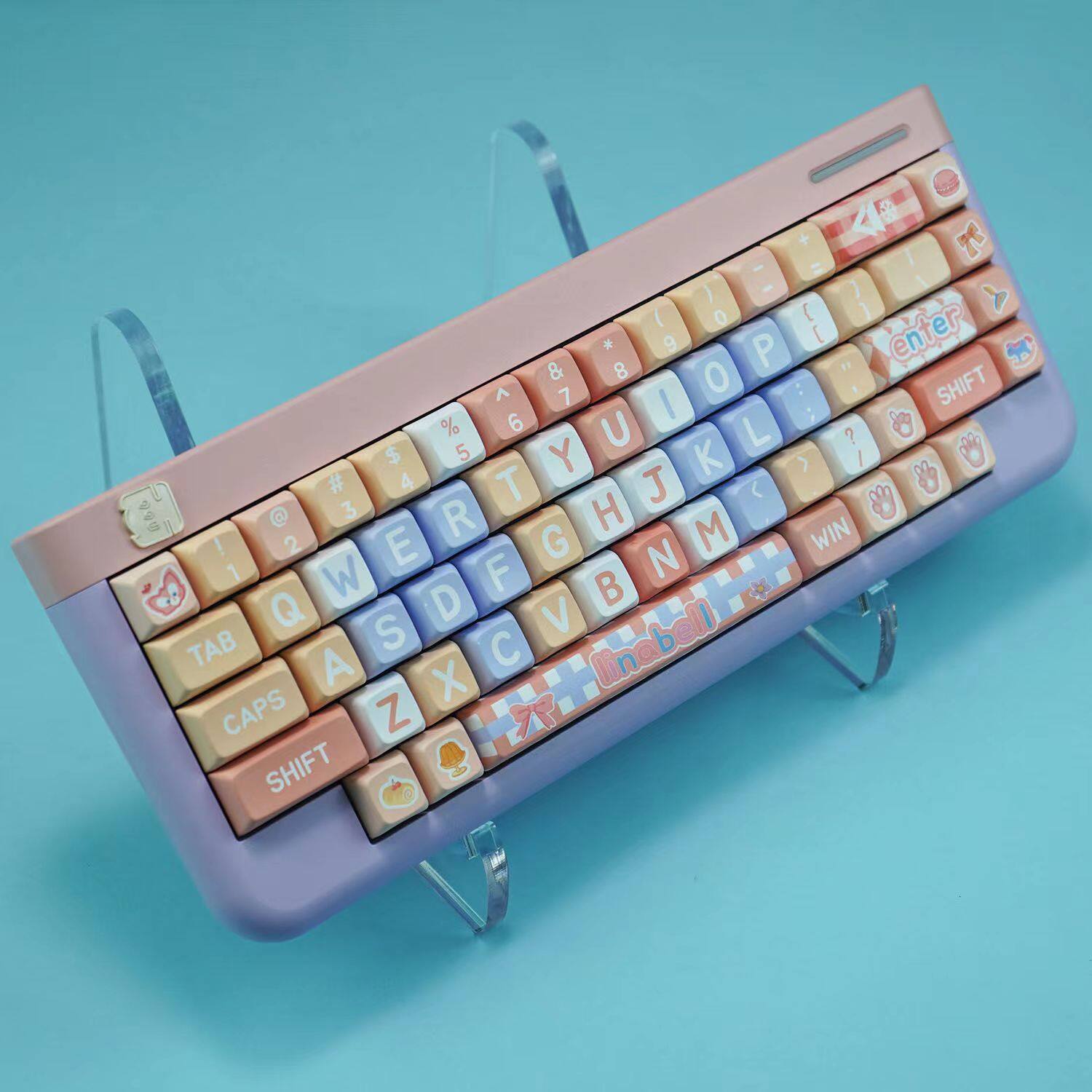 Linabell Theme Keycap 127 phím xda Profile PBT thăng hoa cho công tắc Cherry MX Bàn Phím Cơ RK61/Anne Pro 2/gk61