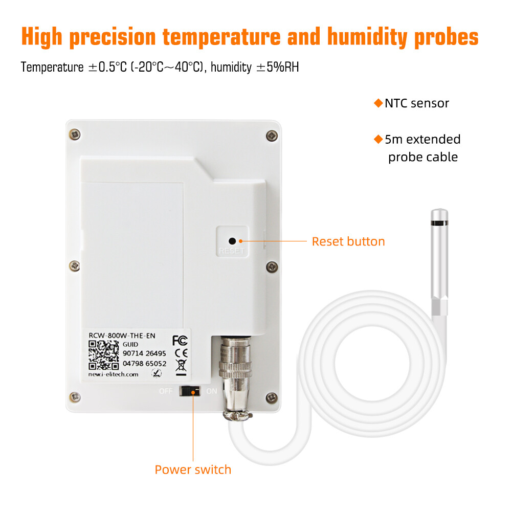 RCYAGO RCW-800 WIFI Remote Wireless Temperature Data Logger Temperature Recorder -40 ℃~+80 ℃  SIM Card Data Logger APP Cloud Data Storage