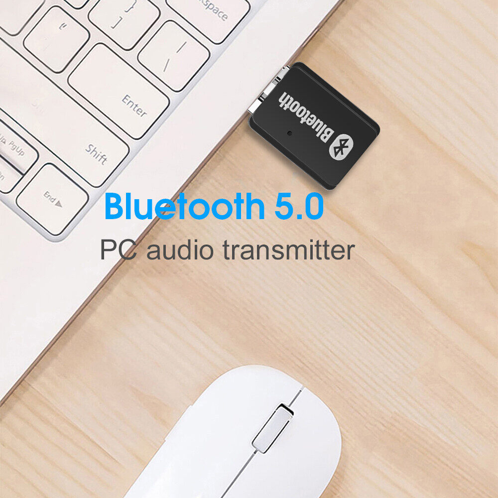 Bộ Phát Bluetooth JTKE, Âm Thanh Nổi Di Động, Bộ Chuyển Đổi USB Không Dây 5.0 Cho Máy Tính Để Bàn Sang Tai Nghe/Loa Bluetooth