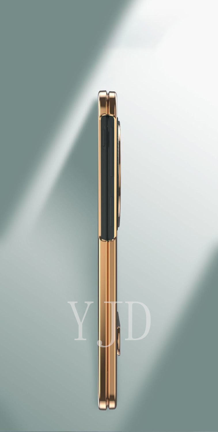 Yjd trường hợp cho OPPO Find N3 da màu trơn siêu mỏng Electroplated cạnh điện thoại chống sốc trường hợp