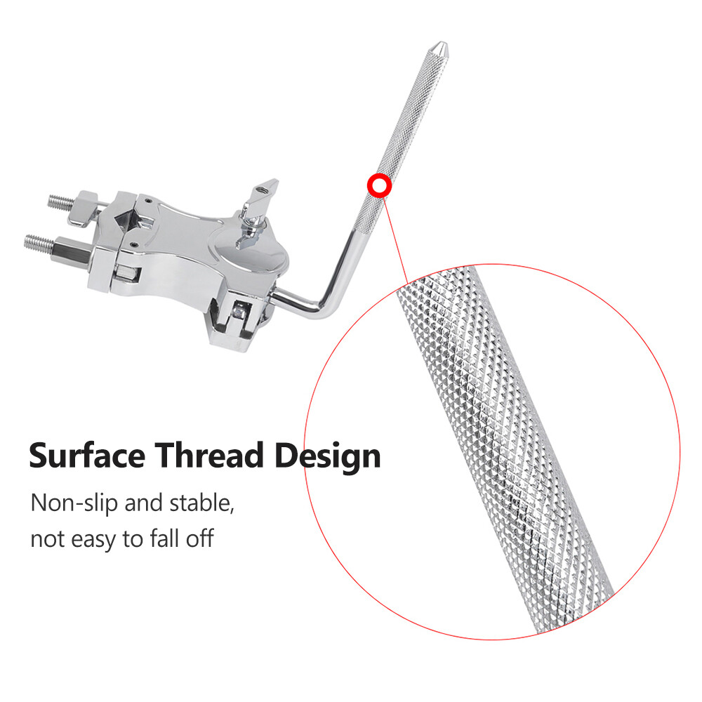 Có Thể Điều Chỉnh Tom Drum Gắn Bracket Extension Clip Nhạc Cụ Phụ Kiện Bracket Extension Clip Bracket Mở Rộng Clip