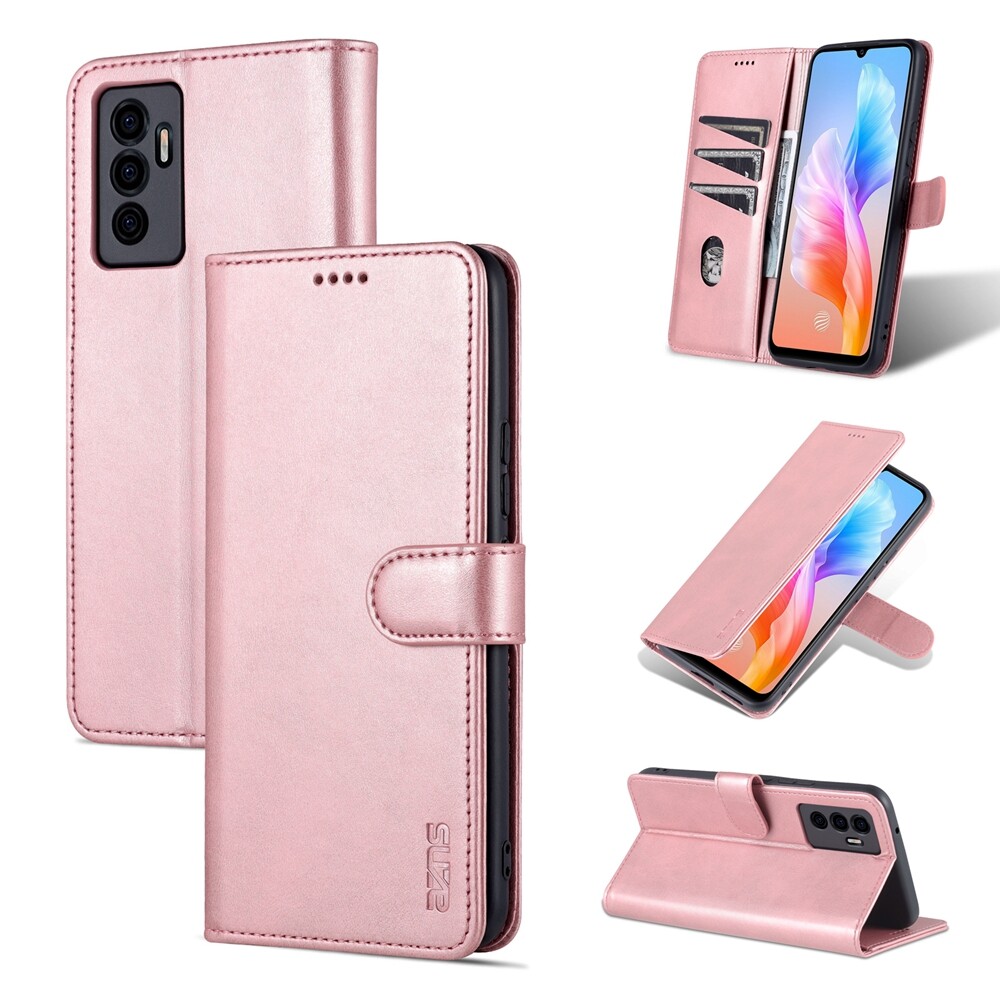 New Phone Case For Vivo V23E / V21E / V21 Magnetic High Quality Leather Wallet Card Slot Retro Flip Cover Casing
