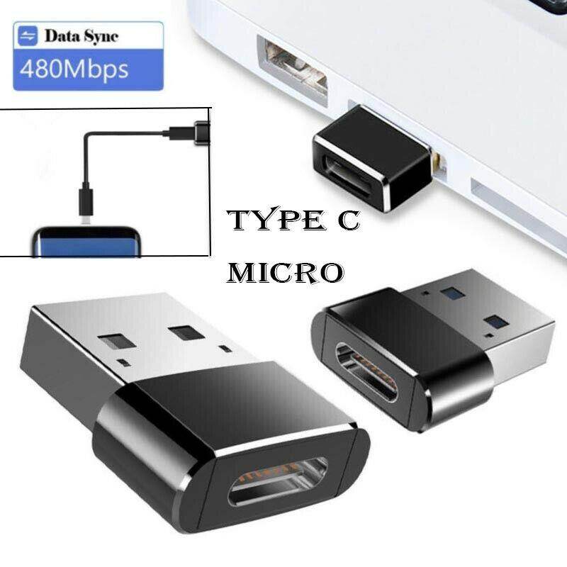 Loại C Micro USB Cáp đến USB 3.0 USB2.0 Nam Adapter Chuyển Đổi Cổng Kết Nối