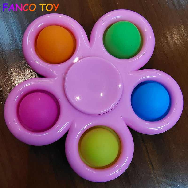 Con quay Fidget 5 cánh gắn bóng Pop It kiểu mới - INTL