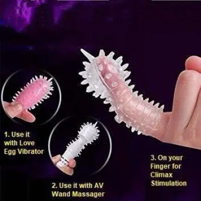 *CHEAPEST* [Set of 5] G-Spot Soft Finger Cover Spike Condom (5 pcs) Women Sex Toy