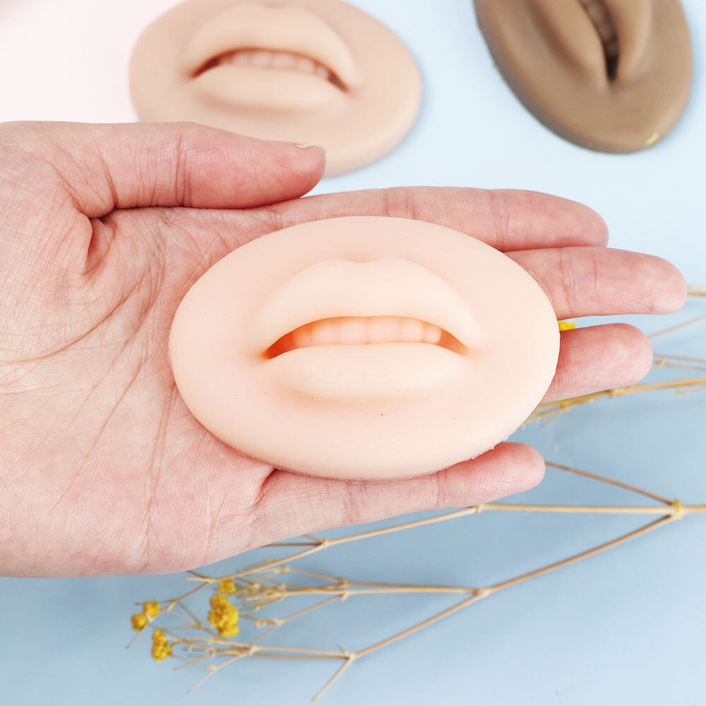 Khối Môi Thực Hành Bằng Silicon 5D Có Thể Tái Sử Dụng Microblading Dành Cho Người Mới Bắt Đầu Tập Xăm Trang Điểm Vĩnh Viễn