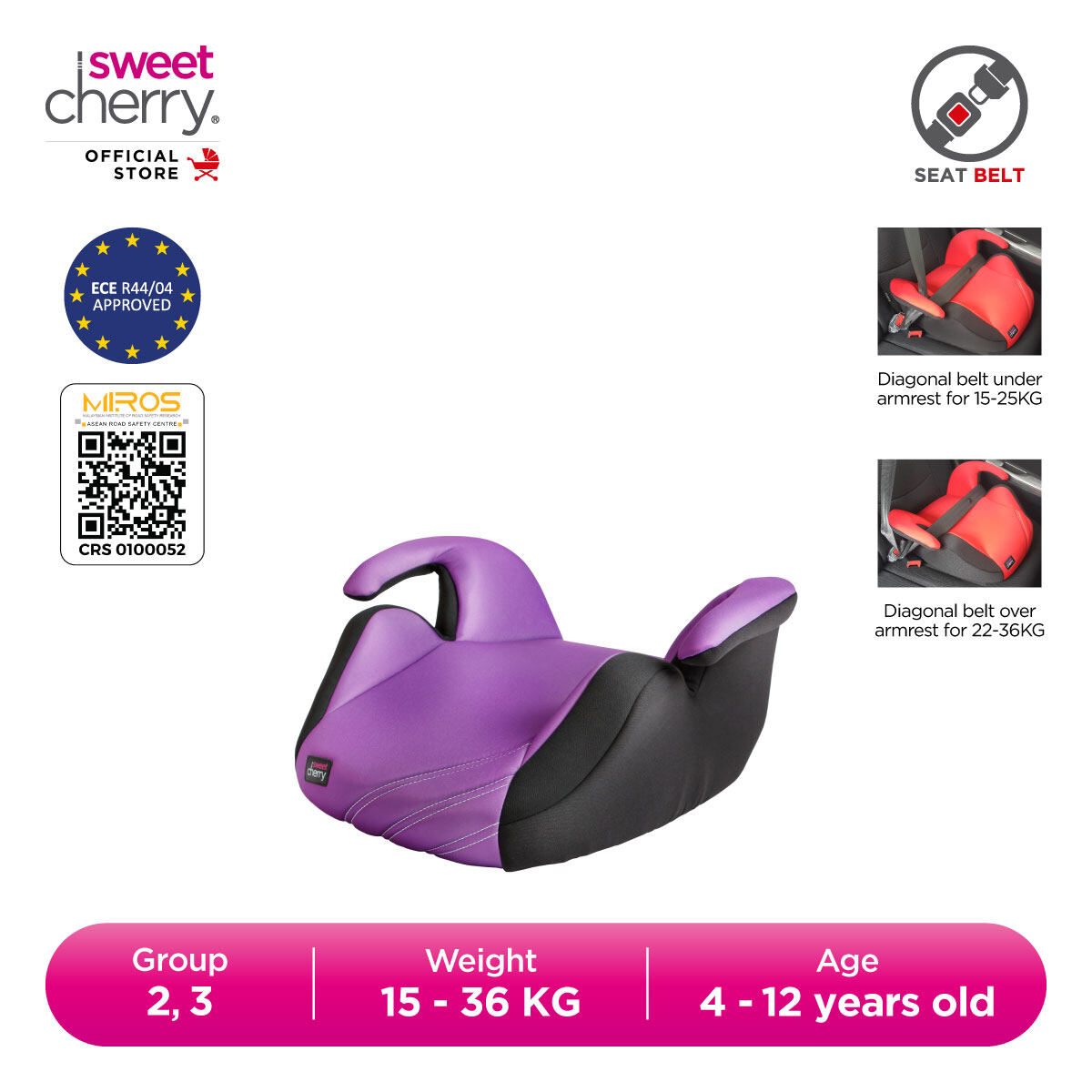 Sweet cherry booster clearance seat