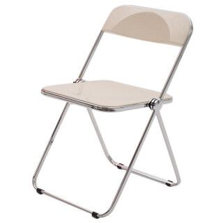 Acrylic Folding Chair Electroplated Silver Legs Folding Dining Chair thumbnail