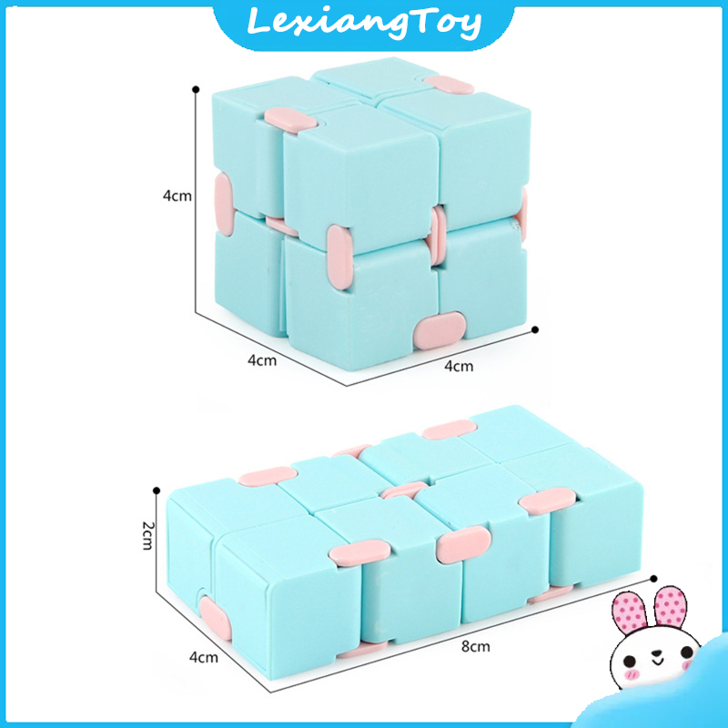 Lexiang Đồ Chơi 2X 2 khối lập phương thần kỳ Túi Lật Vô Hạn khối rubik tốc độ Giải Nén Đồ chơi giáo dục trẻ em Quà tặng sinh nhật