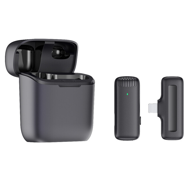 J10 Professional Wireless Lavalier Microphone Mini Lapel Mic For Recording Youtube Vlog Live