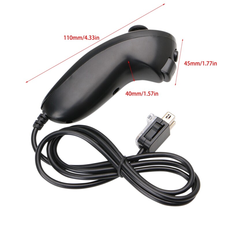 Nunchuck Nunchuk Video Game Controller Remote For Nintendo Wii Console 5 Colors