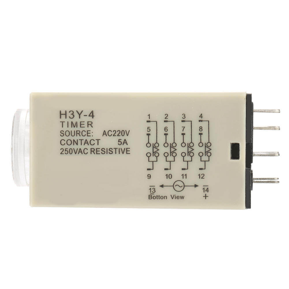 Zonejoy H3Y-4 Rơle hẹn giờ điện trên bộ hẹn giờ Rơle hẹn giờ 0-60 phút Rơle đo thời gian AC 220V 5A