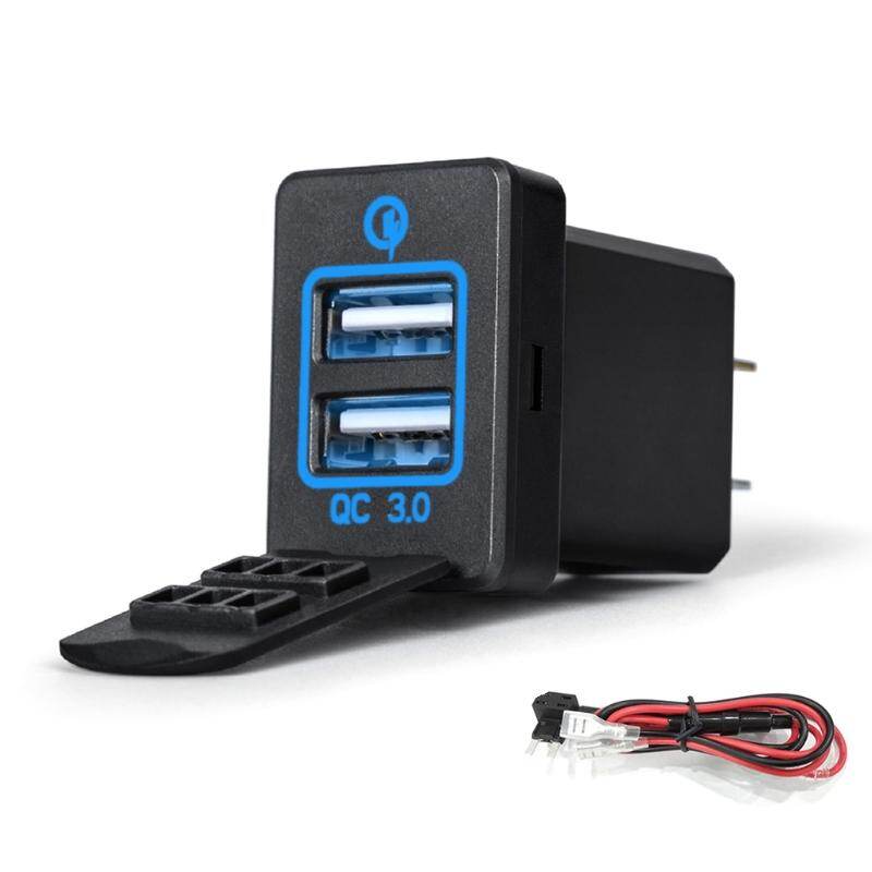 Quick Charge 3.0 Dual USB Car Charger for TOYOTA Camry Corolla RAV4 Reiz Cruiser