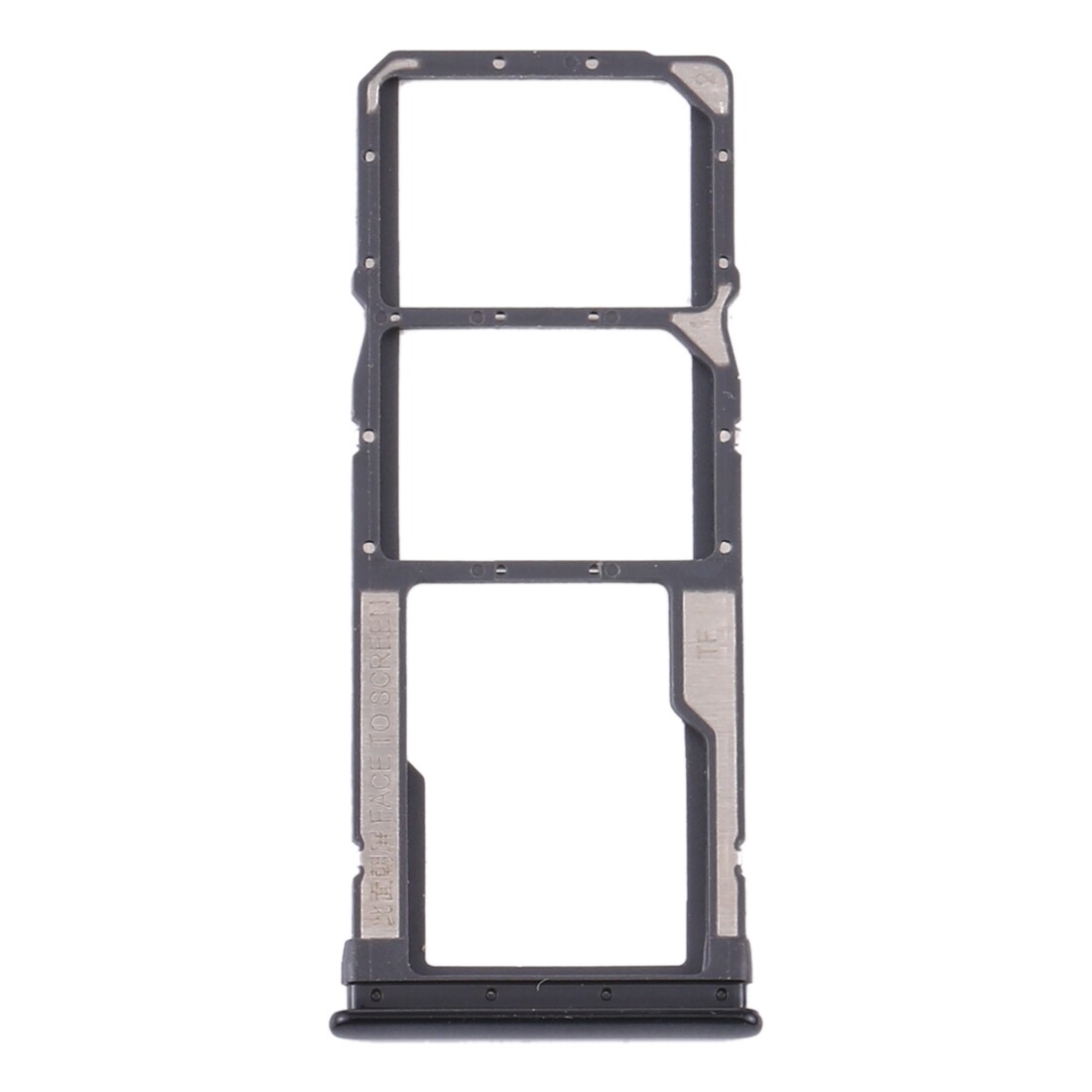 SIM Card Tray + SIM Card Tray + Micro SD Card Tray for Xiaomi Redmi Note 8T / Redmi Note 8 (Black)(As You Like it)