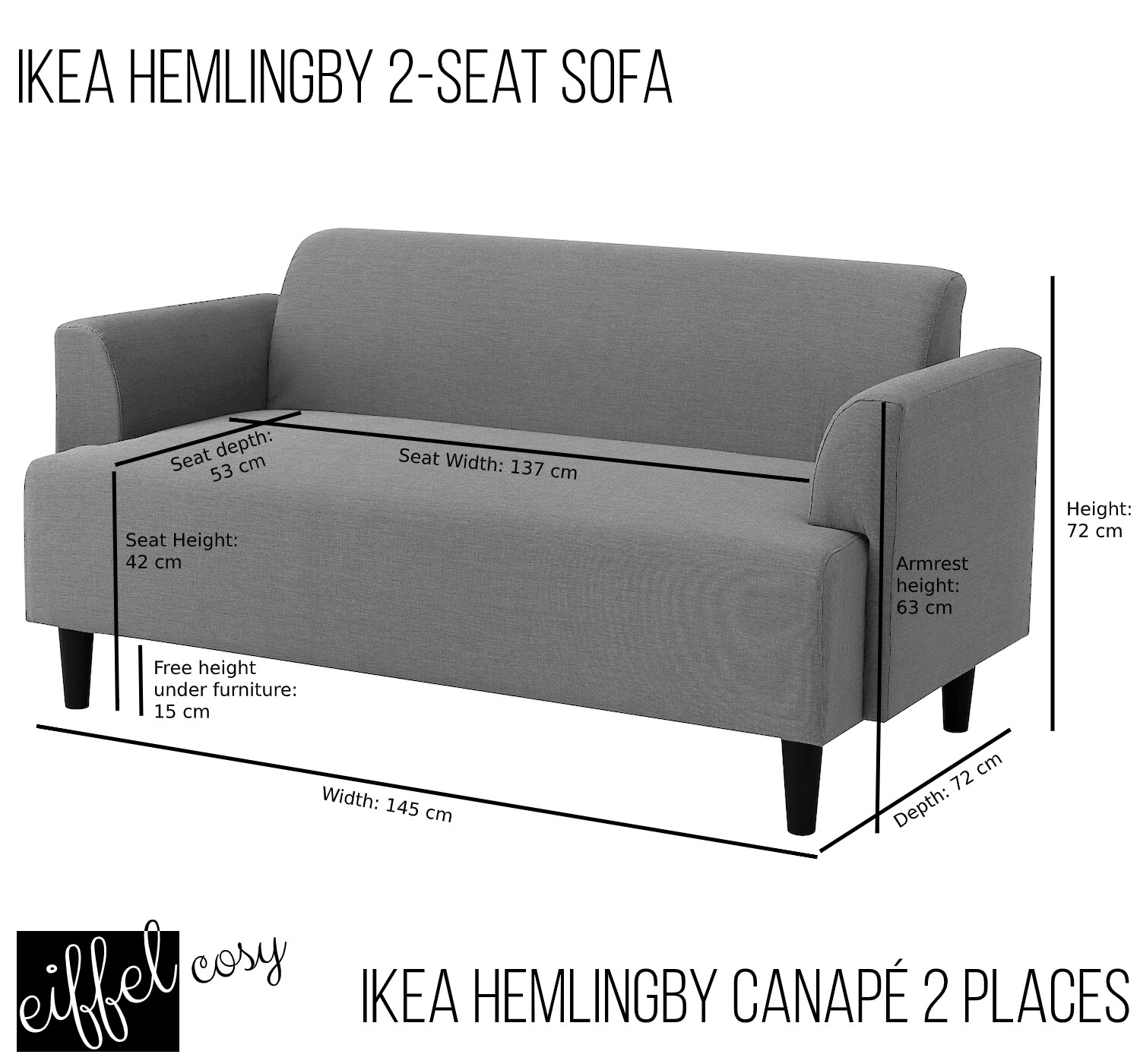 Eiffel Cosy Ikea Hemlingby 2 Seat Sofa Compact Comfortable Lazada Eiffel Cosy Ikea Hemlingby 2 Seat Sofa Compact Comfortable Lazada